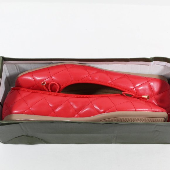 Women's Quilted Flats - Red 41EU - Picture 5 of 6
